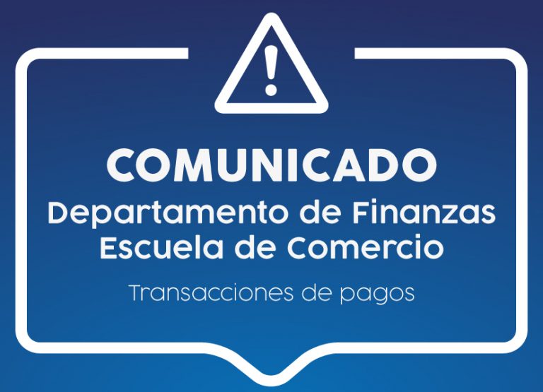 Comunicado Departamento de Finanzas_Transacción de pagos